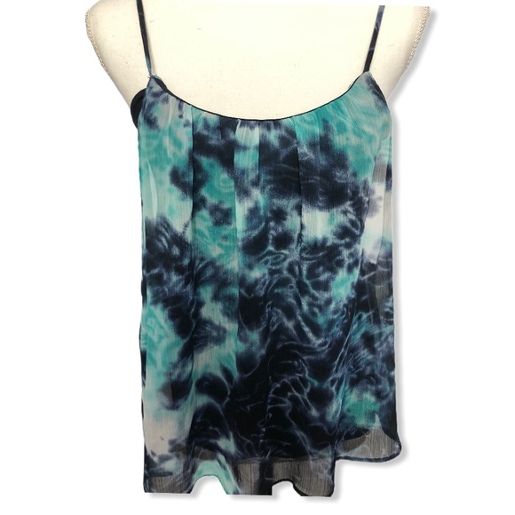 Aqua Vintage Navy & Turquoise Floral Tank - Picture 4 of 14